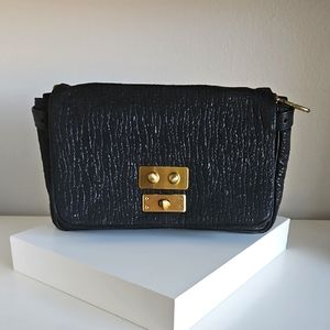 Malene Birger Black Textured Women's Handbag Shoulder Bag